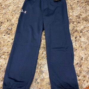 New Under Armour Boy’s Size 4 Jogger SweatPants Navy Blue Play Sports School